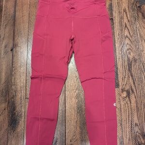 Lululemon Fast and Free High Rise Tight 25" size 12